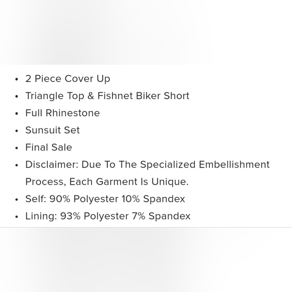 Icy girl rhinestone 2 piece sunsuit - Picture 3 of 3